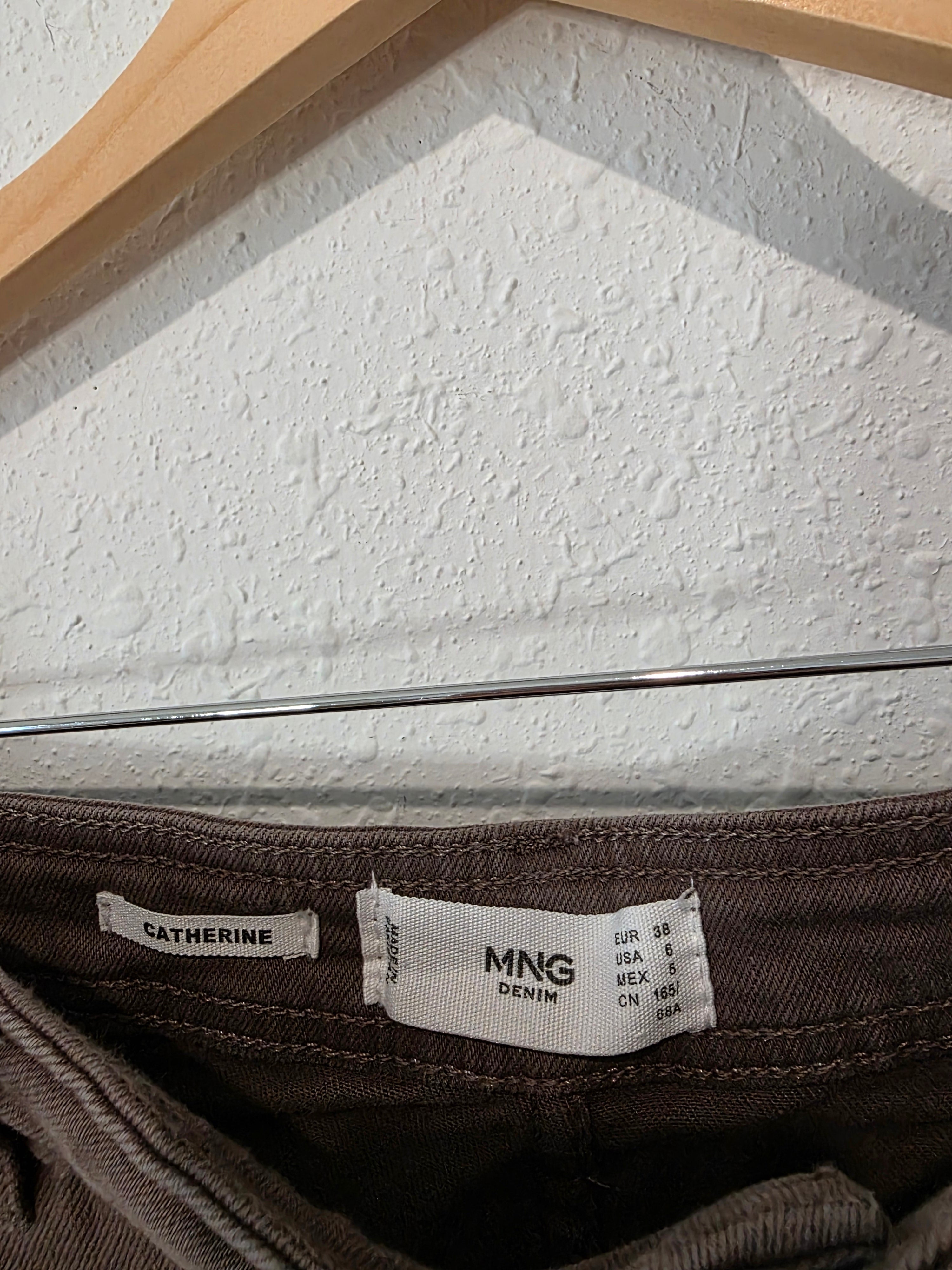 Mango Brown Wide Leg Jeans (6)