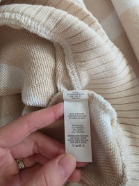 Aerie Striped Quarter Zip Sweatshirt (S)