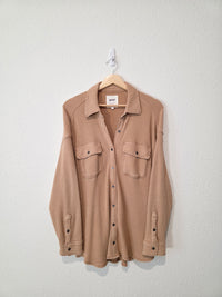 Aerie Oversized Waffle Shirt Jacket (XS)