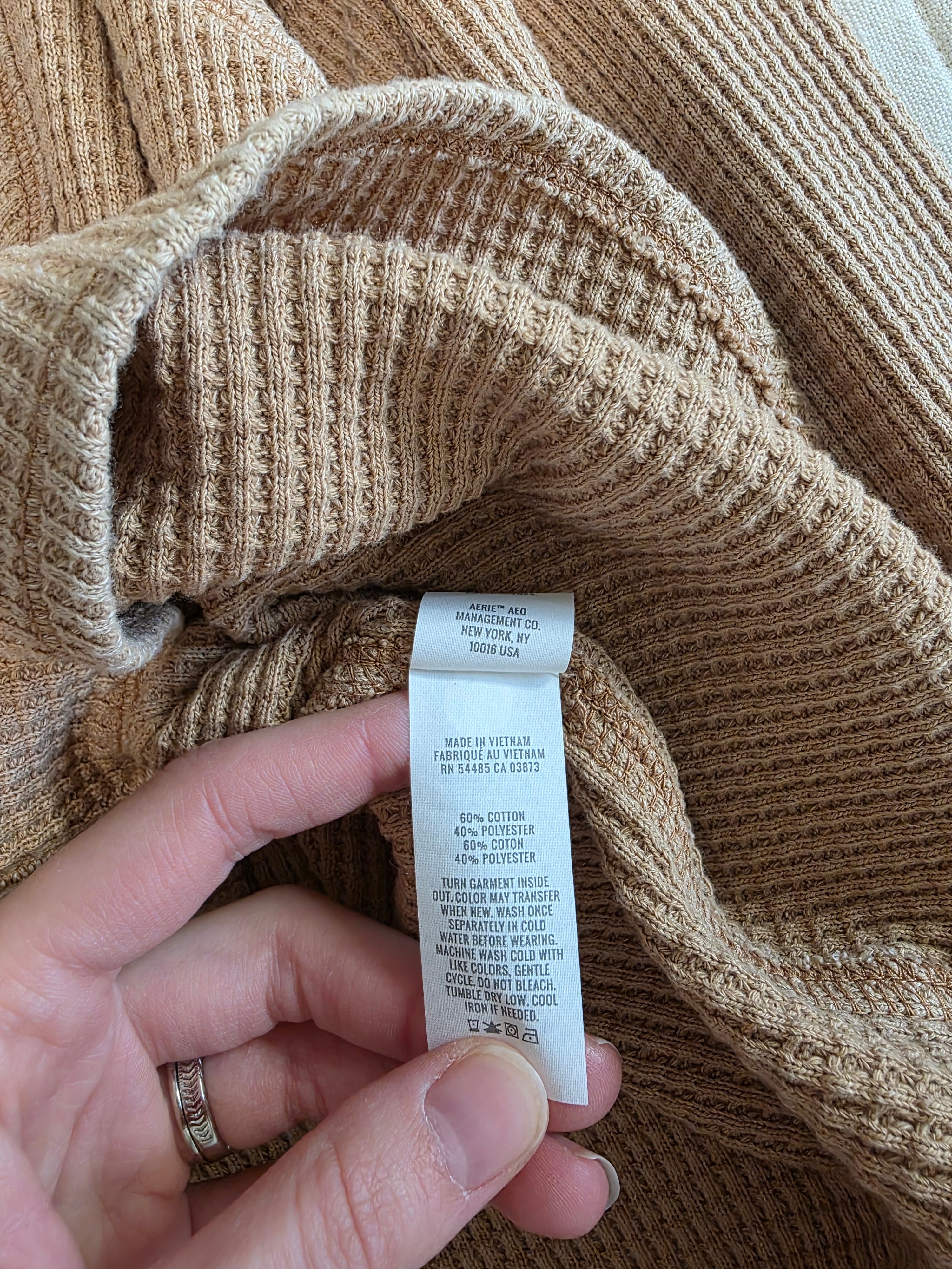 Aerie Oversized Waffle Shirt Jacket (XS)