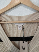 NEW Striped V Neck Sweater Vest (XL)