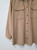 Camel Button Up Shirt Jacket (XXL tall)