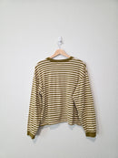 Madewell Green Striped Tee (M)
