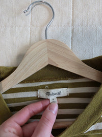 Madewell Green Striped Tee (M)
