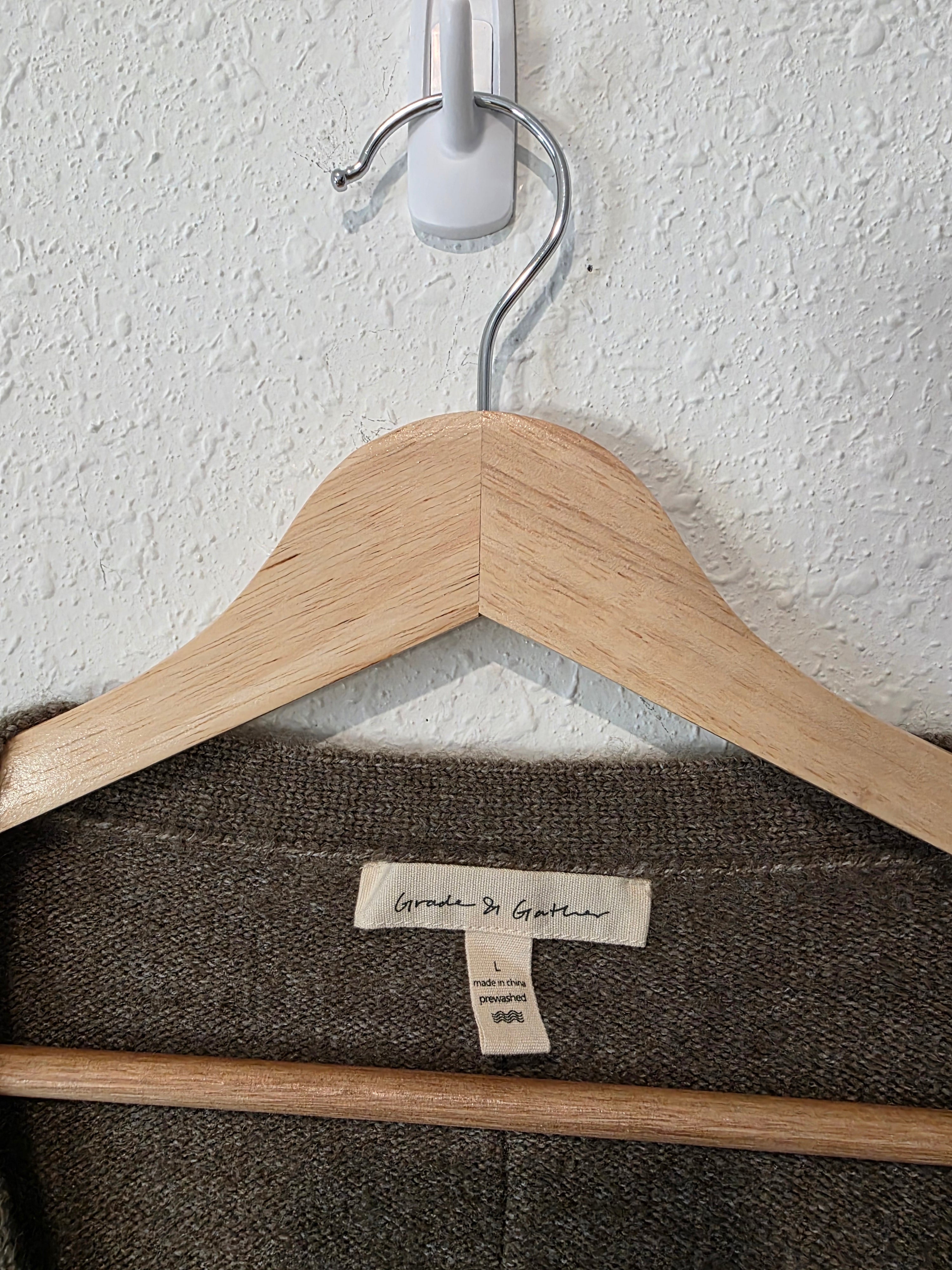 Grade & Gather Oversized Boxy Cardigan (L)