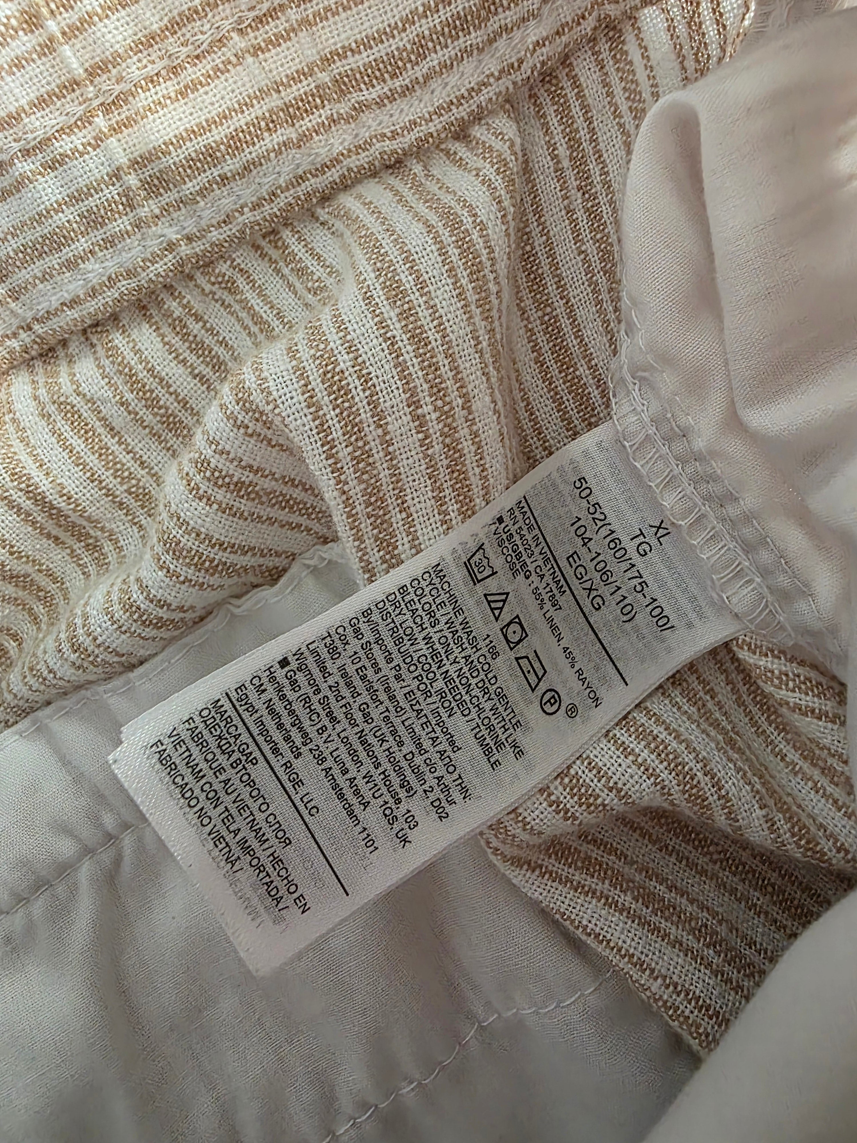 Gap Linen Blend Easy Pants (XL)