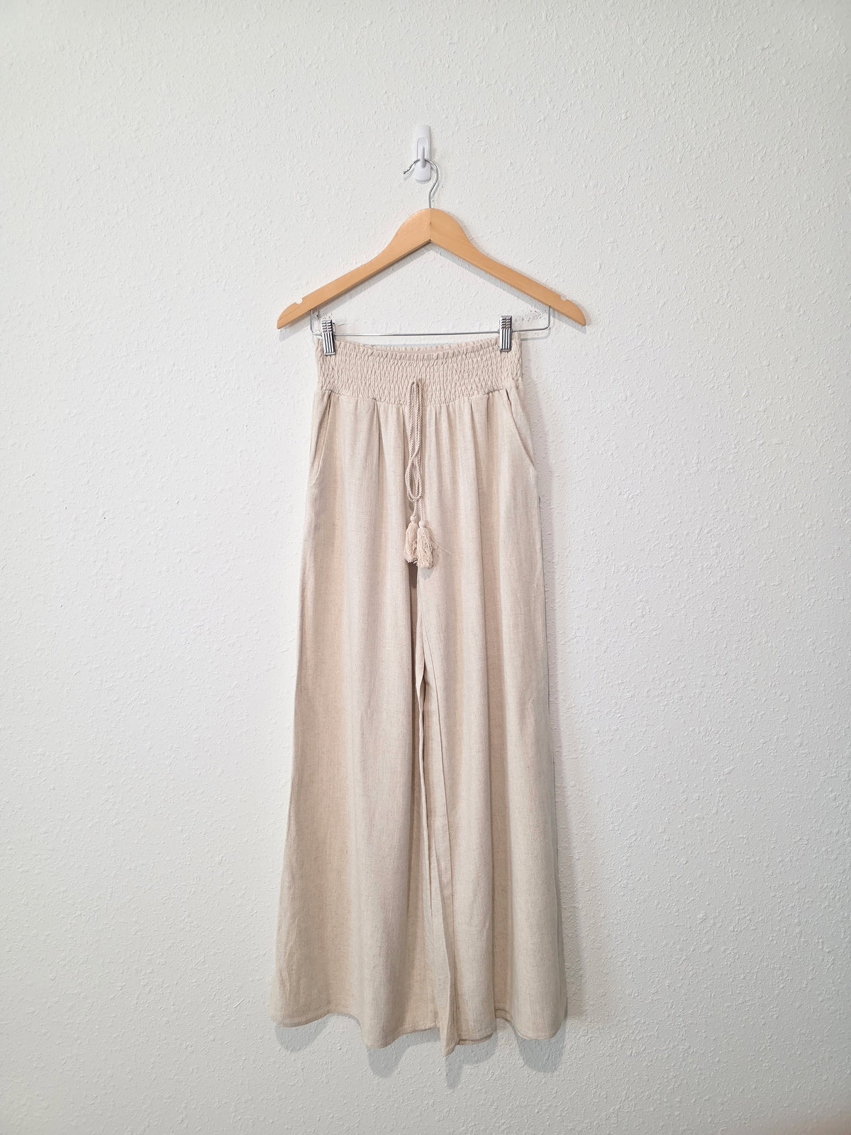 NEW Miou Muse Linen Blend Wide Leg Pants (S)