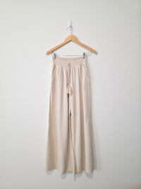 NEW Miou Muse Linen Blend Wide Leg Pants (S)