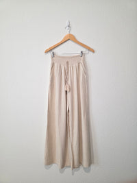 NEW Miou Muse Linen Blend Wide Leg Pants (S)
