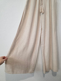 NEW Miou Muse Linen Blend Wide Leg Pants (S)