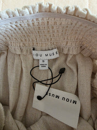 NEW Miou Muse Linen Blend Wide Leg Pants (S)