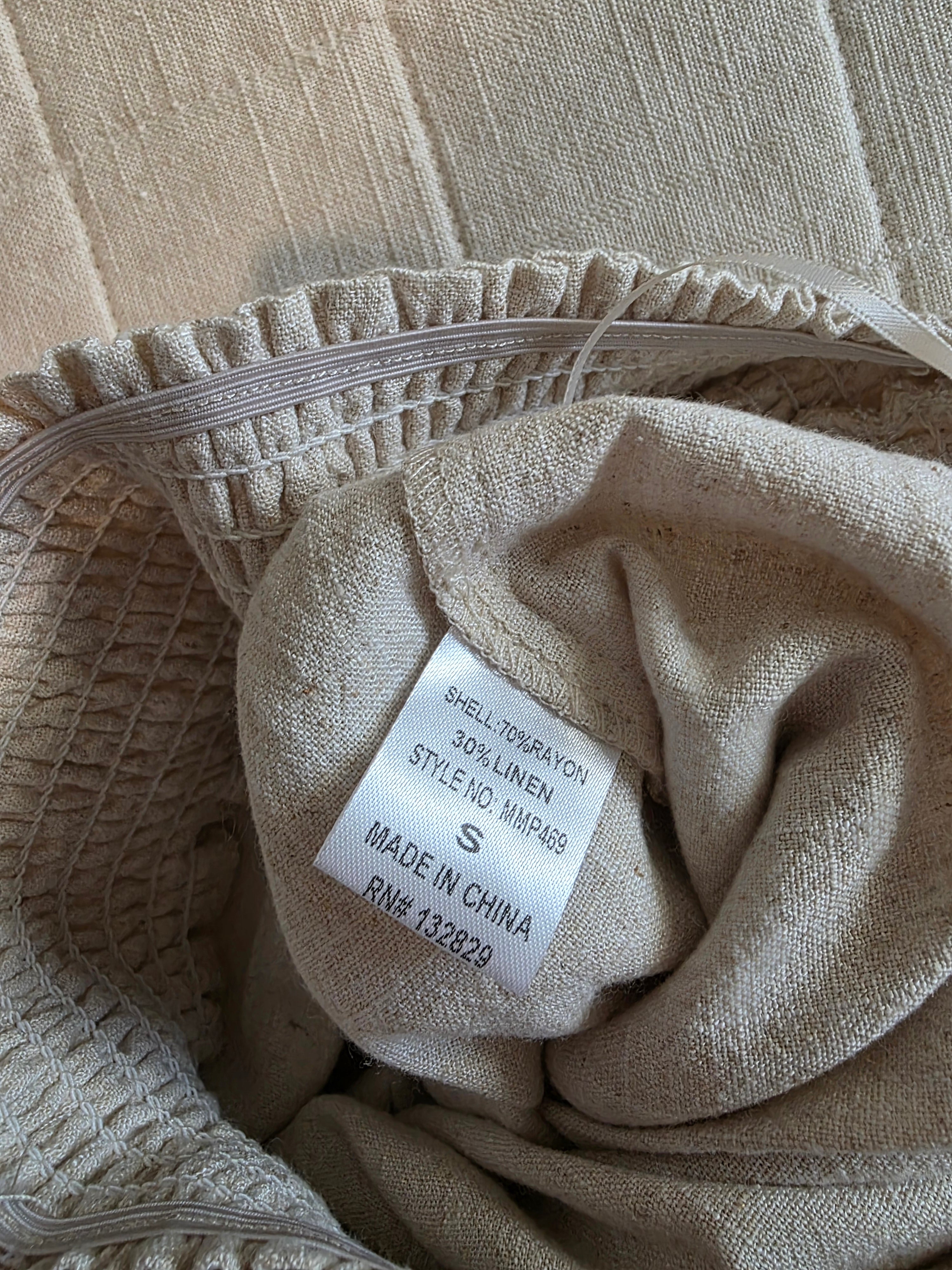 NEW Miou Muse Linen Blend Wide Leg Pants (S)