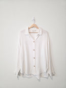 Oversized Cotton Button Up (M)