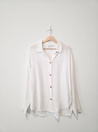 Oversized Cotton Button Up (M)
