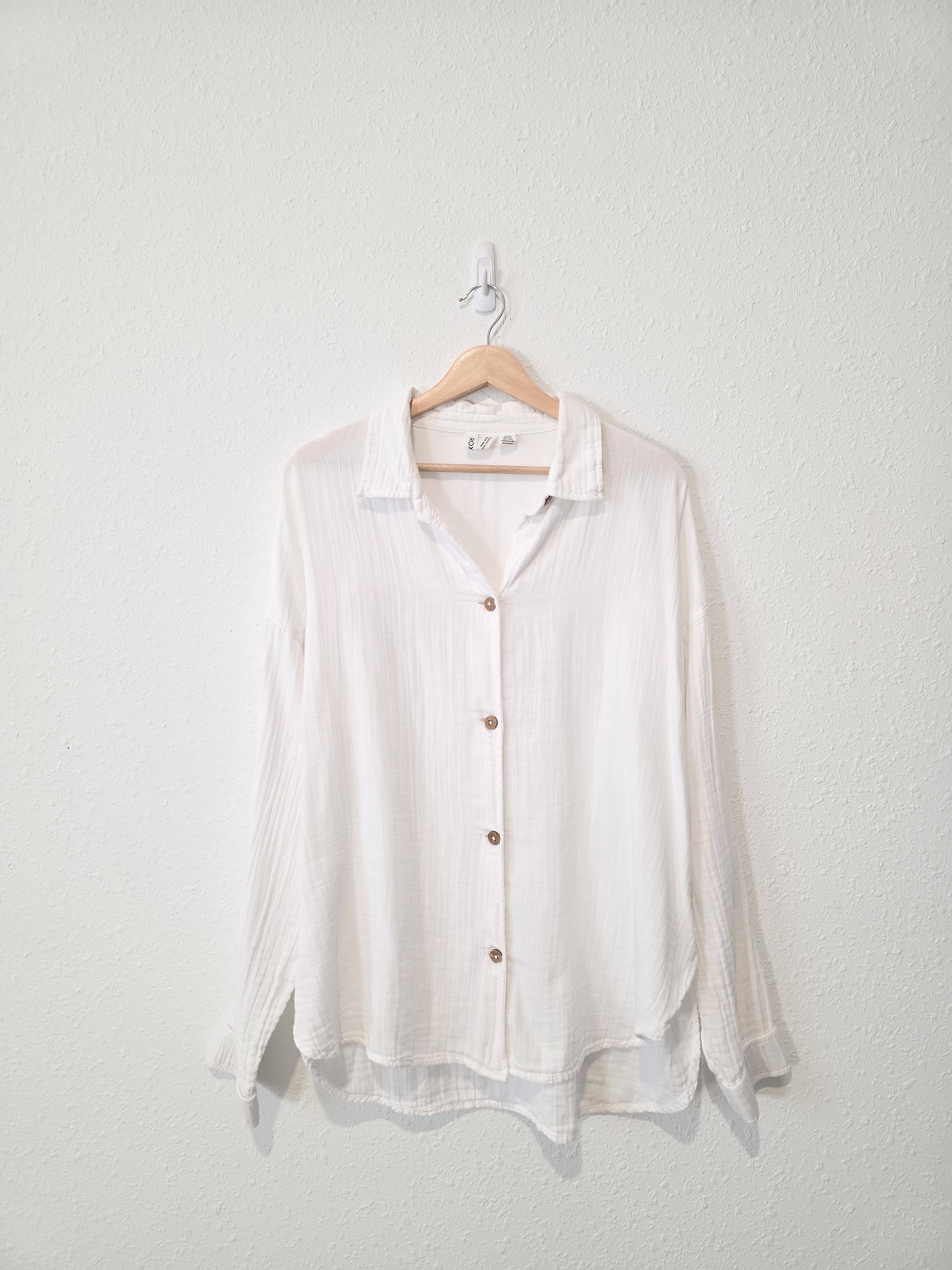 Oversized Cotton Button Up (M)