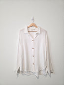 Oversized Cotton Button Up (M)