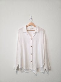 Oversized Cotton Button Up (M)
