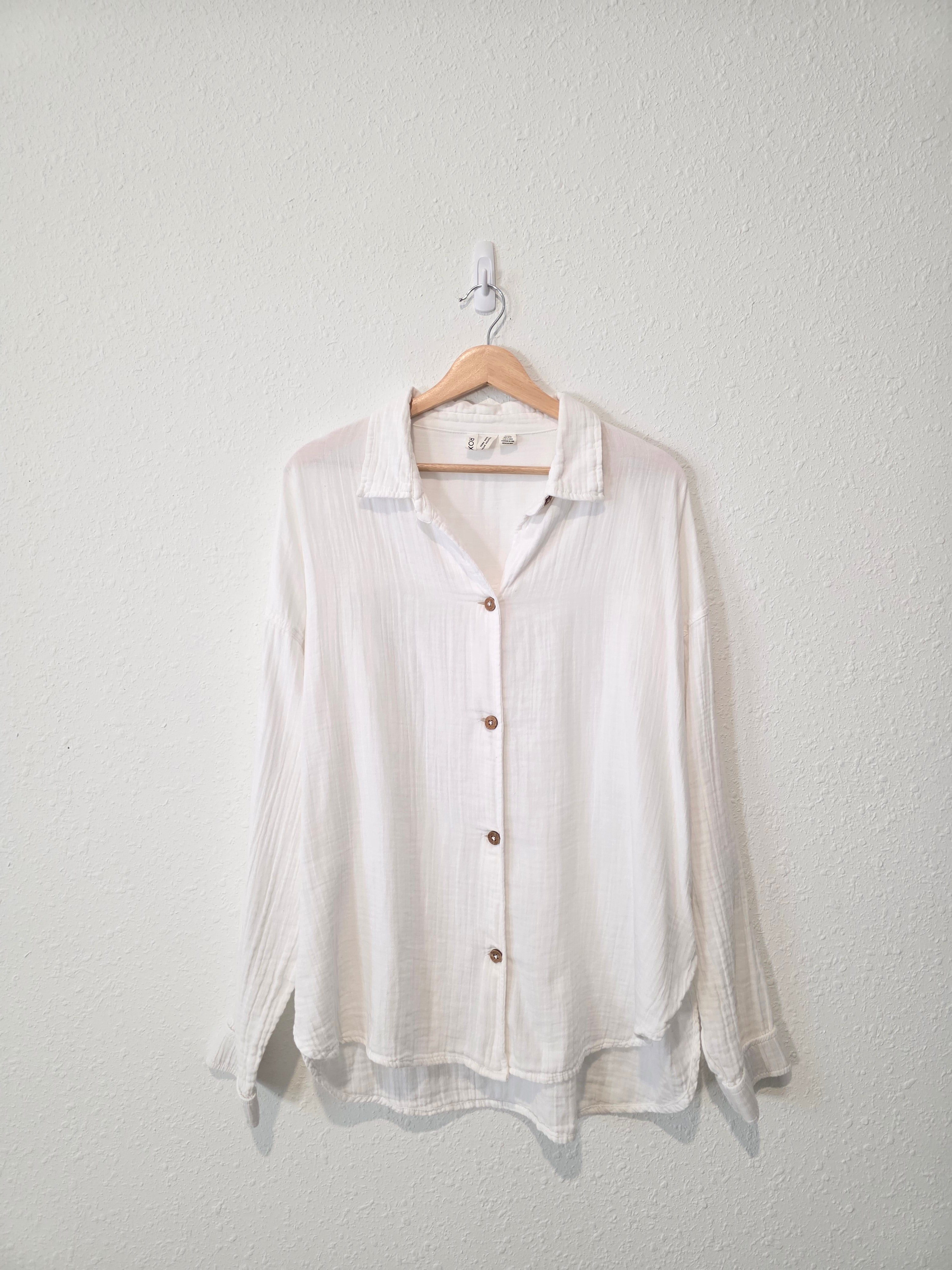 Oversized Cotton Button Up (M)