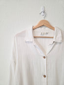 Oversized Cotton Button Up (M)