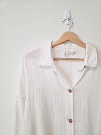 Oversized Cotton Button Up (M)