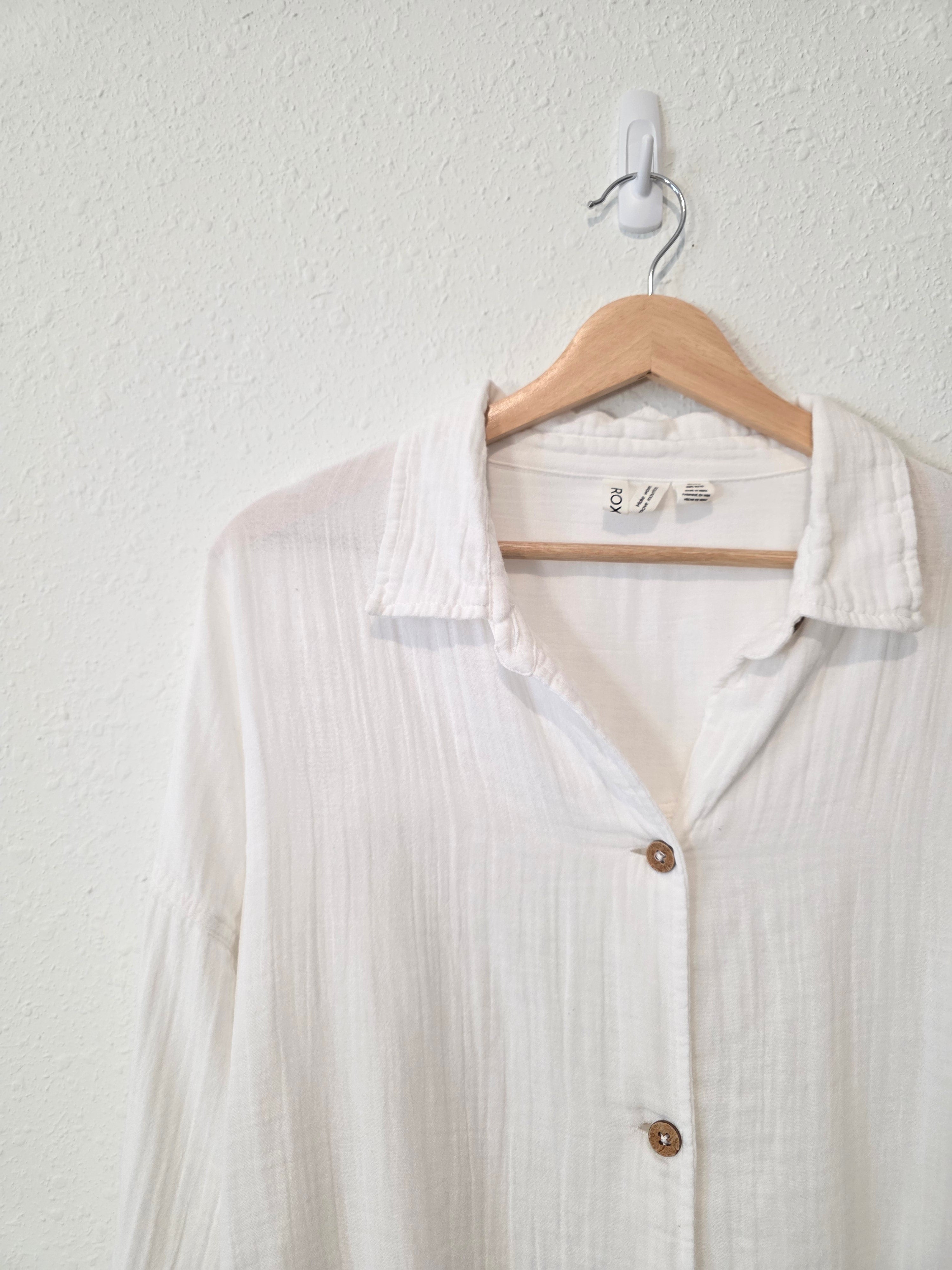 Oversized Cotton Button Up (M)