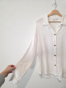 Oversized Cotton Button Up (M)