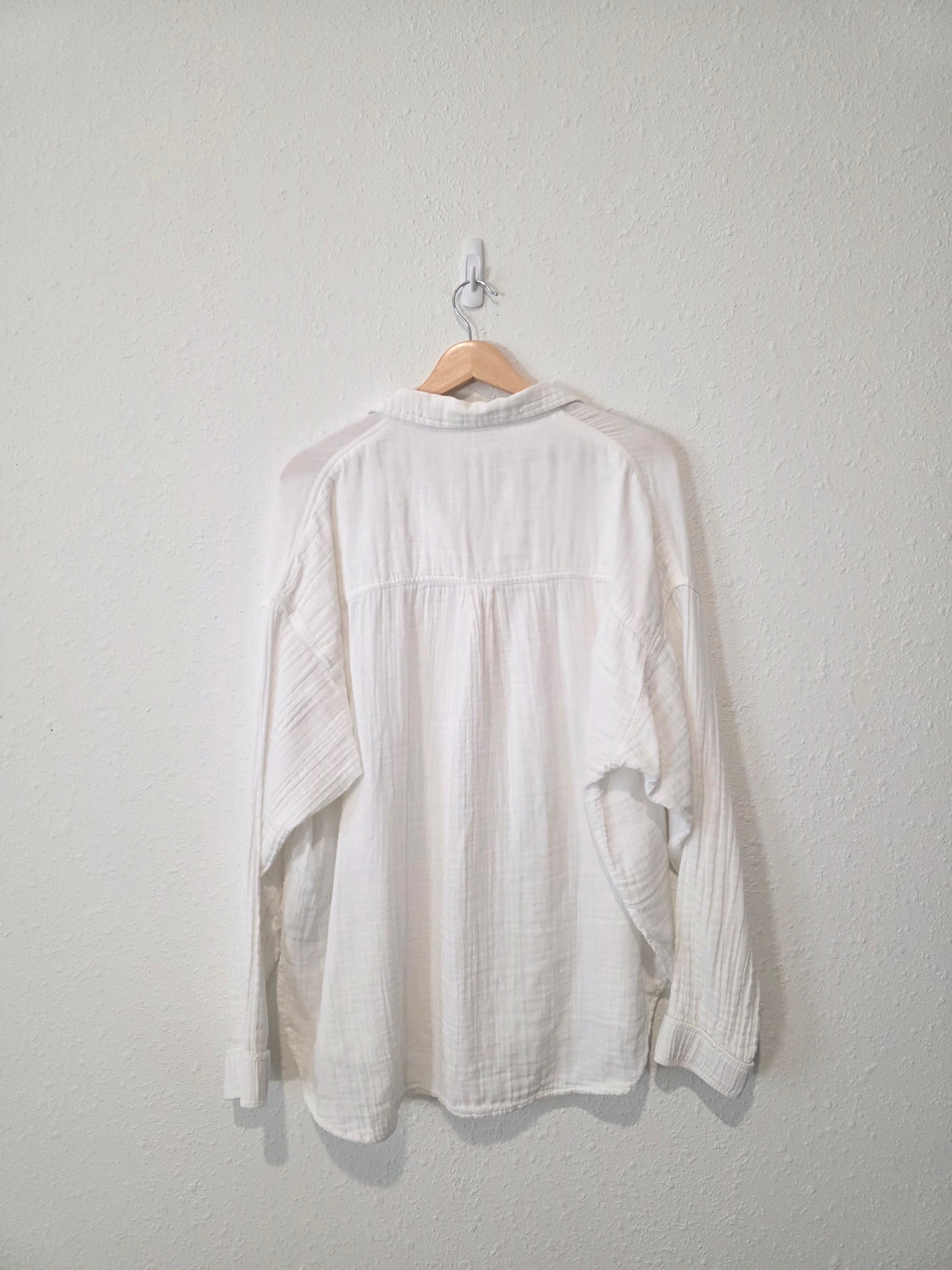 Oversized Cotton Button Up (M)