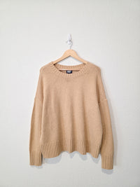 Lands End Cotton Blend Crewneck Sweater (L)