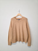 Lands End Cotton Blend Crewneck Sweater (L)
