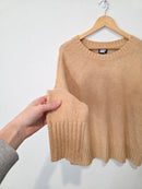 Lands End Cotton Blend Crewneck Sweater (L)