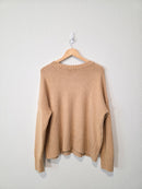 Lands End Cotton Blend Crewneck Sweater (L)