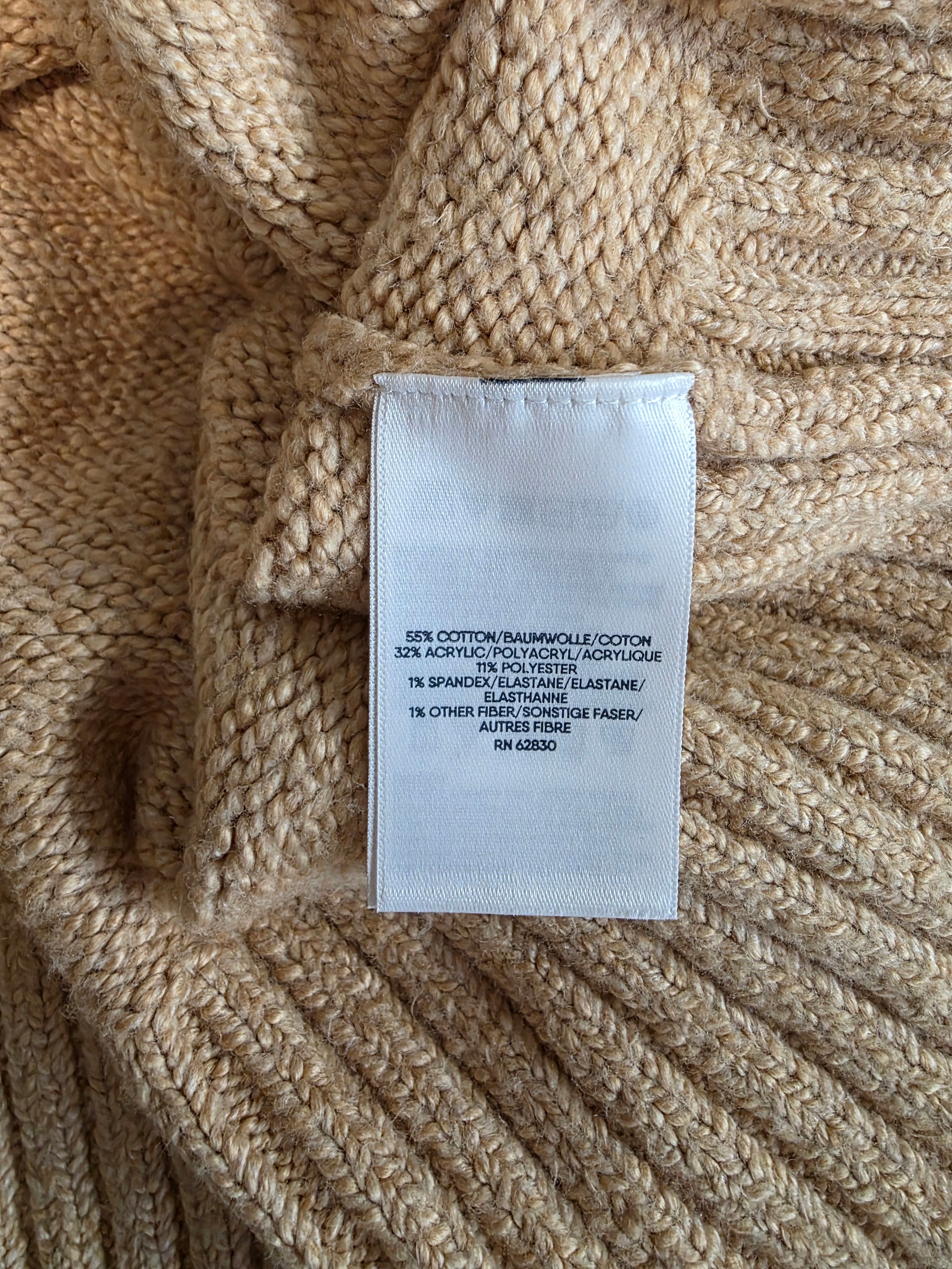 Lands End Cotton Blend Crewneck Sweater (L)