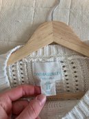 Textured Knit Cotton Sweater (M)