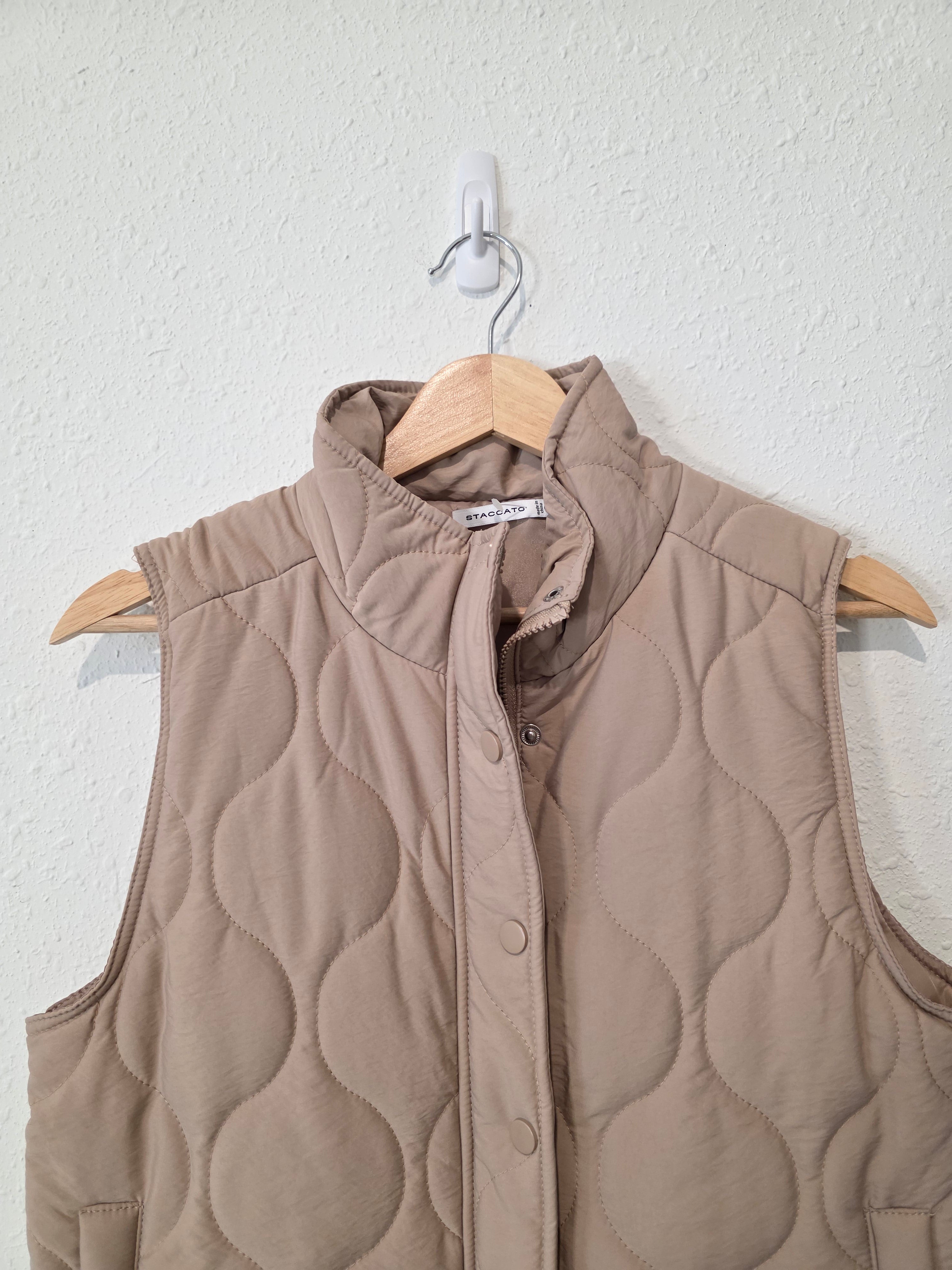 Quilted Zip Up Vest (S)