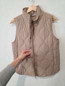 Quilted Zip Up Vest (S)