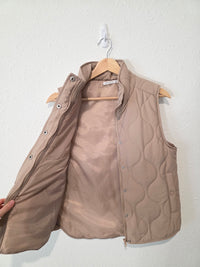 Quilted Zip Up Vest (S)