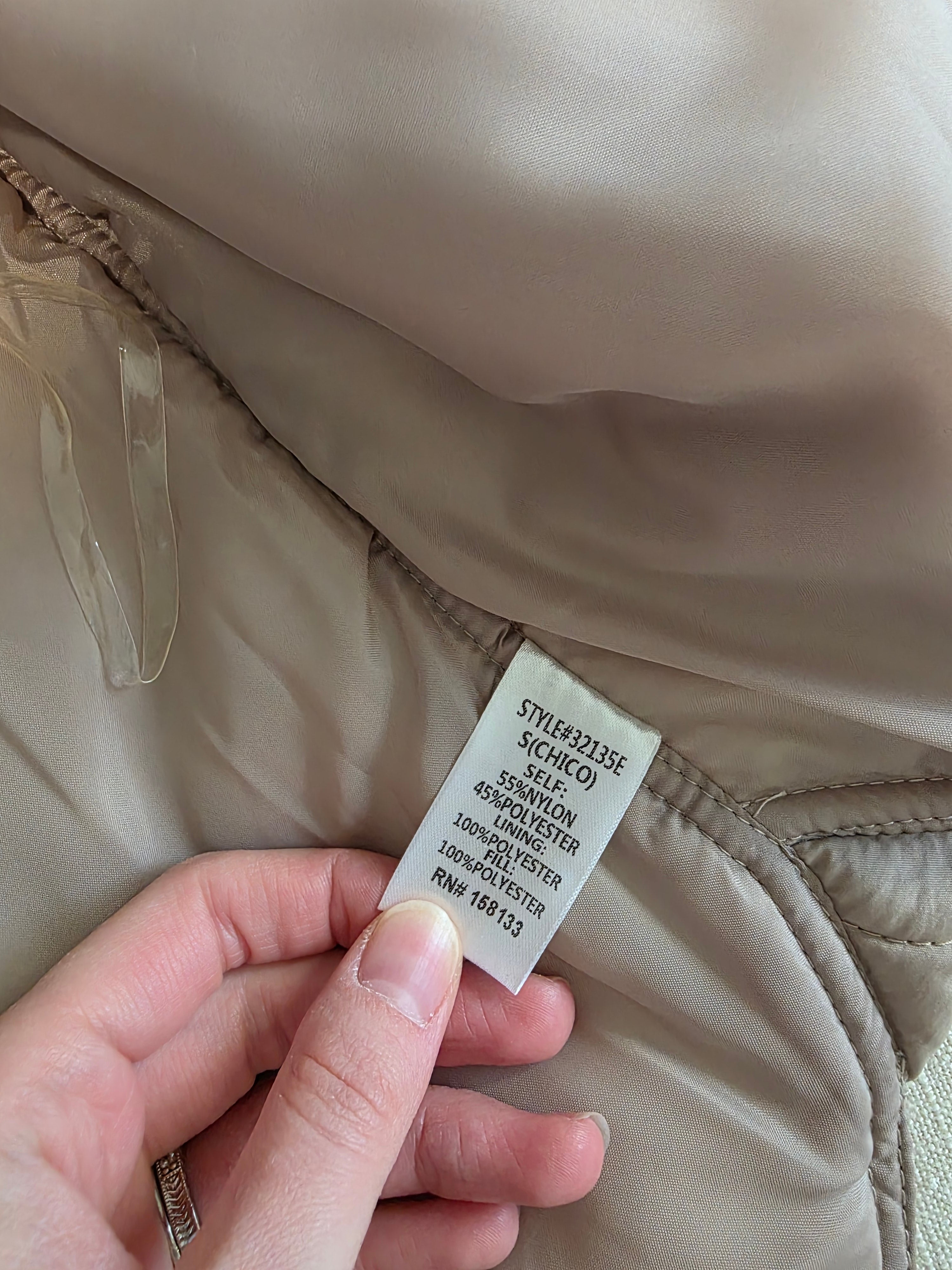 Quilted Zip Up Vest (S)