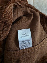 Corduroy Mini Overall Dress (L)