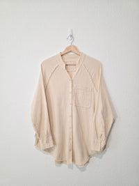 Aerie Cotton Gauze Button Up (S)