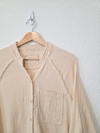 Aerie Cotton Gauze Button Up (S)