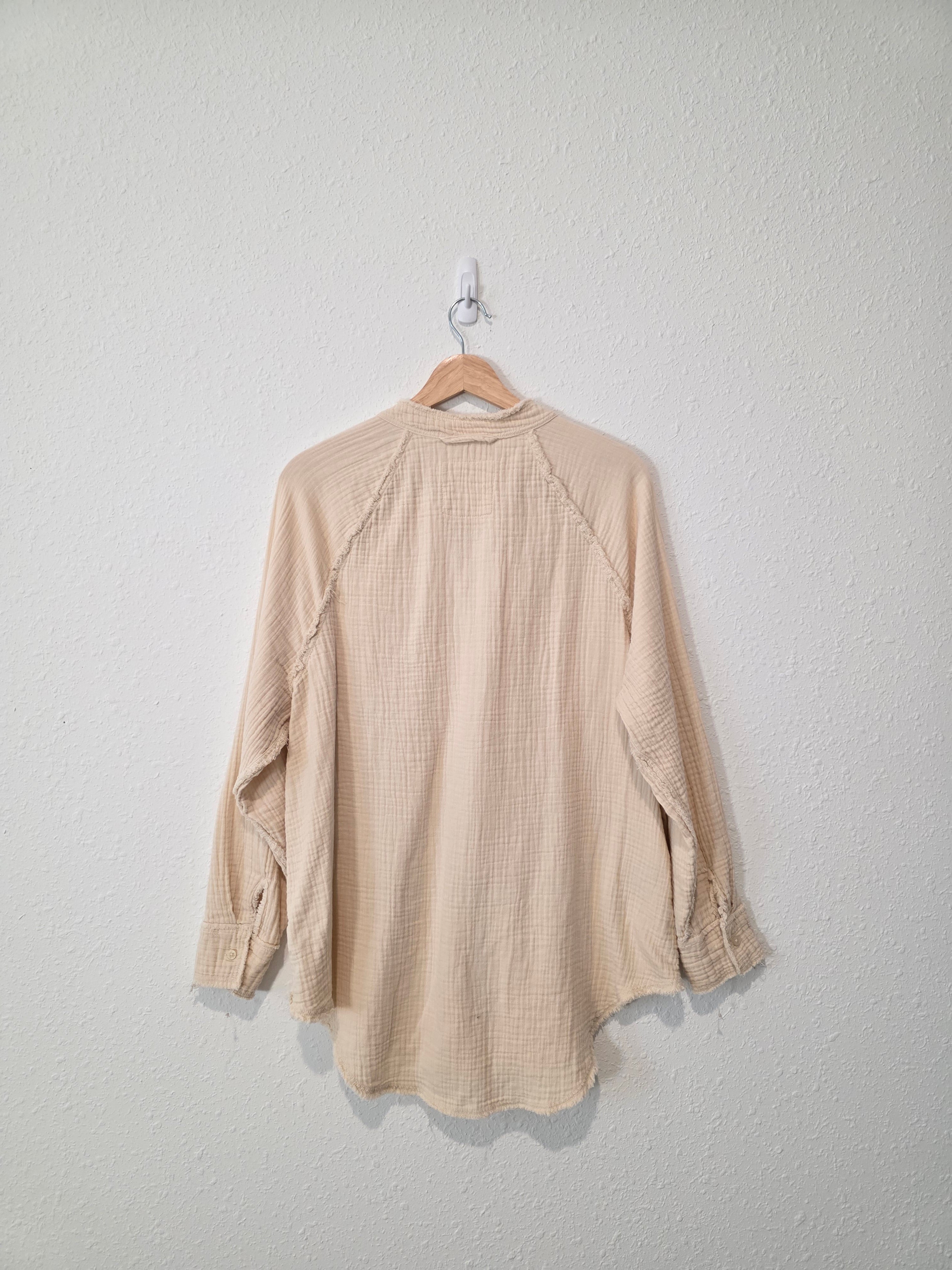 Aerie Cotton Gauze Button Up (S)