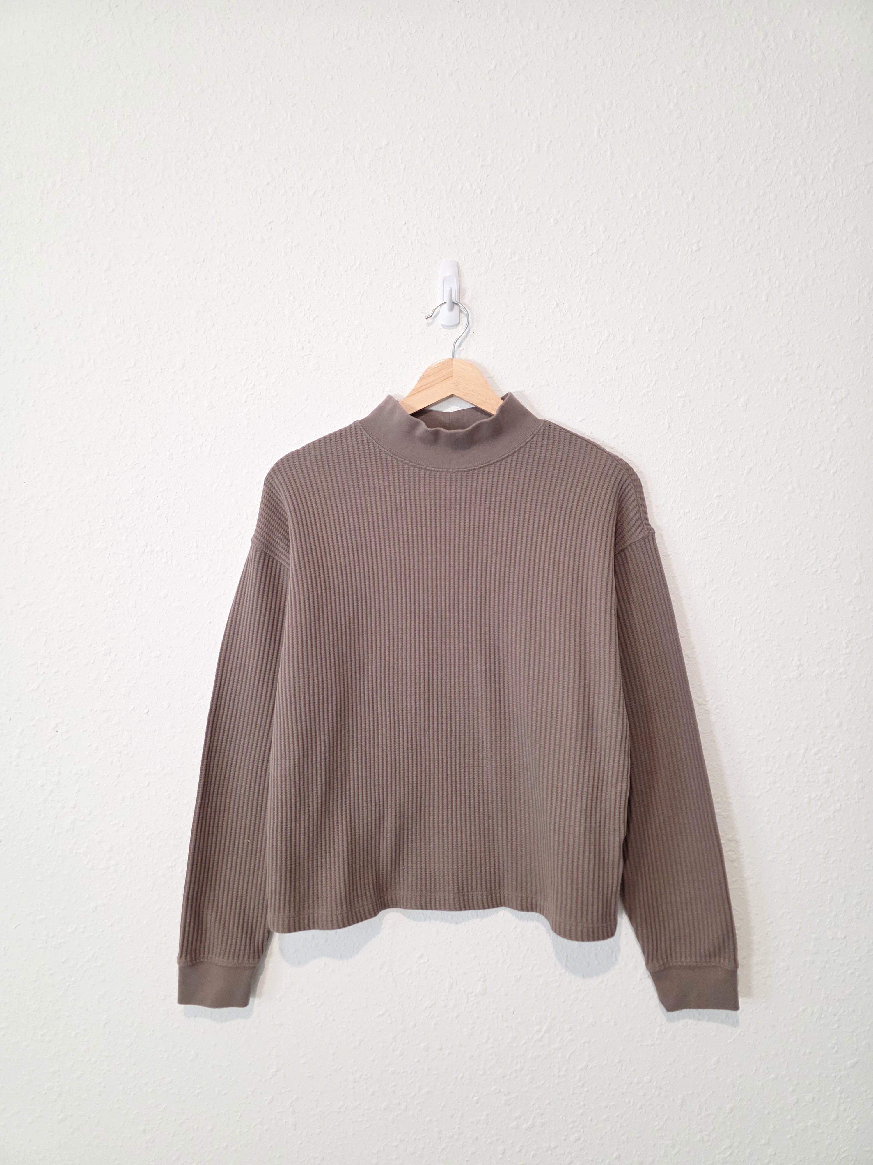 Gap Waffle Mockneck Top (M)