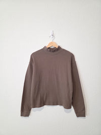 Gap Waffle Mockneck Top (M)