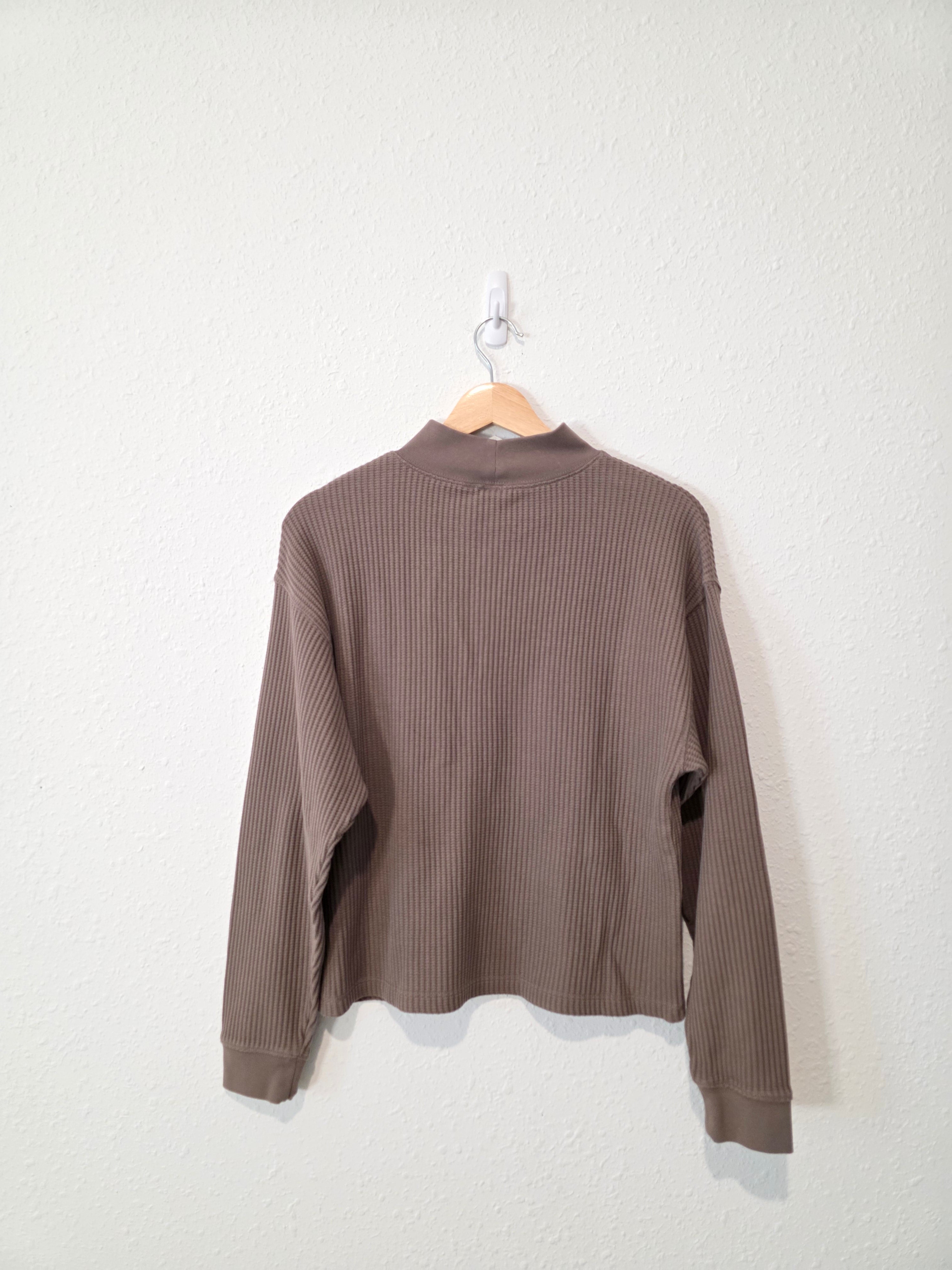 Gap Waffle Mockneck Top (M)