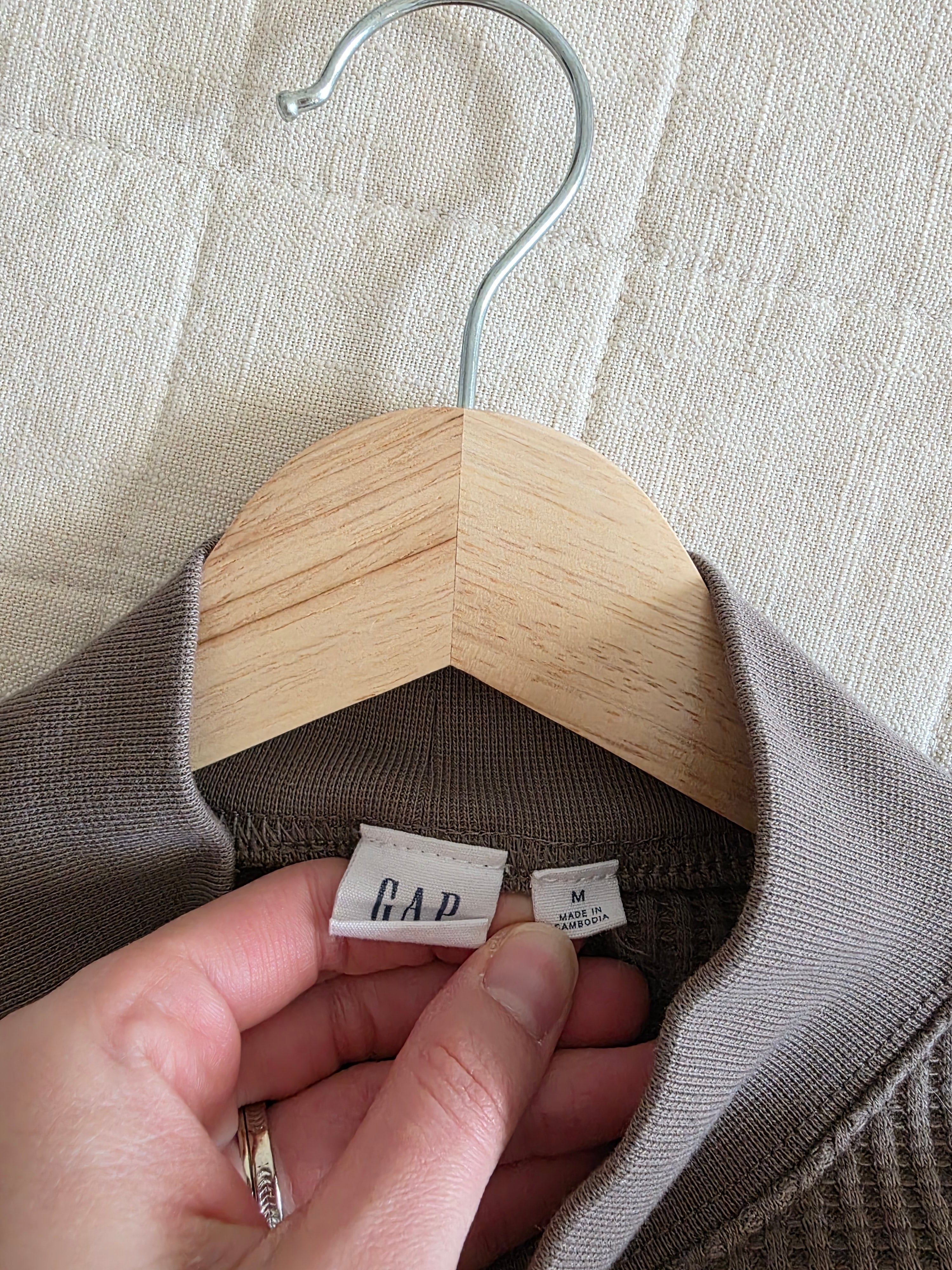Gap Waffle Mockneck Top (M)