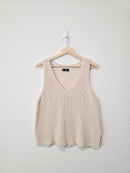 Gap Cream Cotton Sweater Tank (SP)