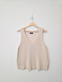 Gap Cream Cotton Sweater Tank (SP)
