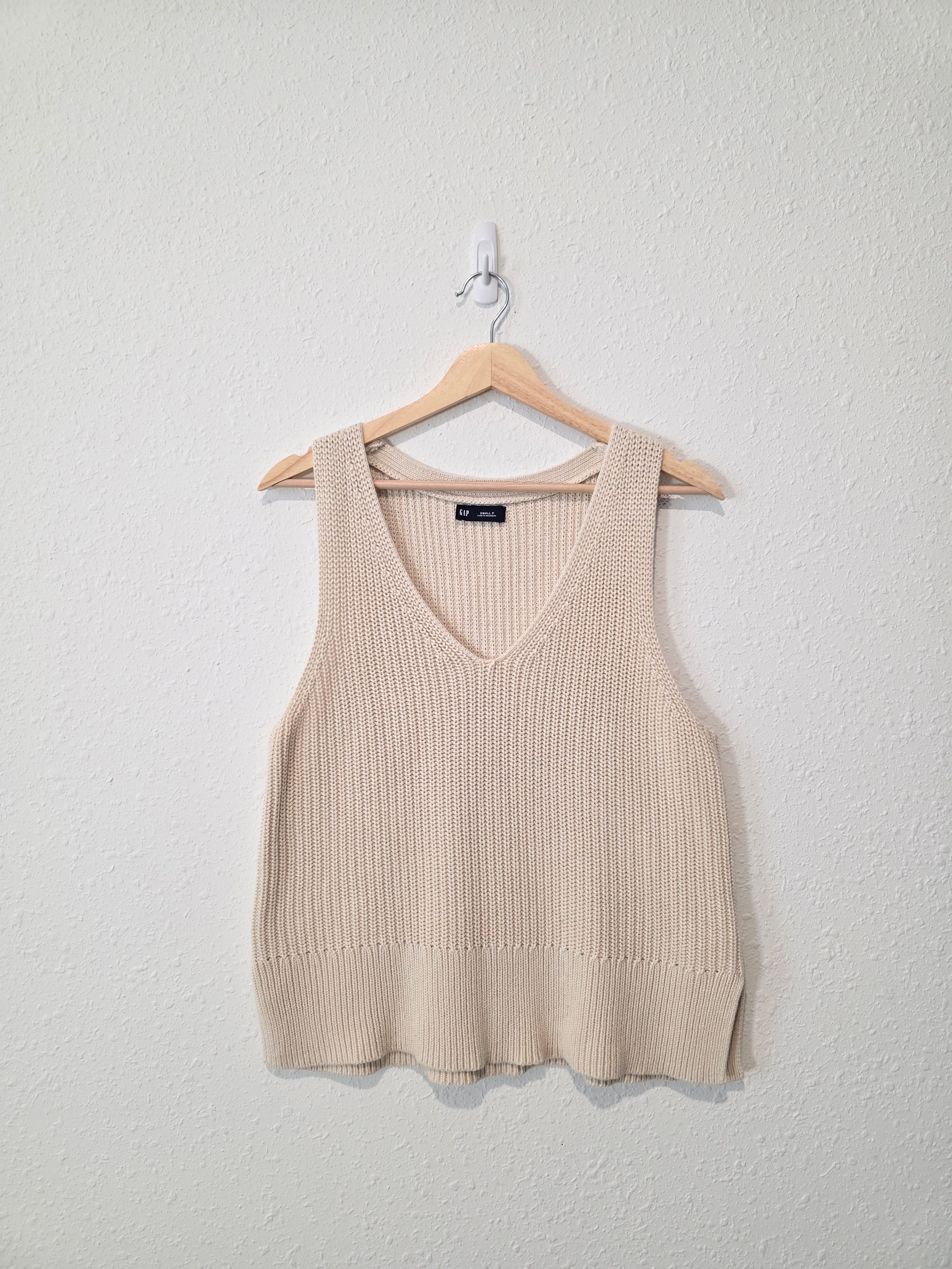 Gap Cream Cotton Sweater Tank (SP)