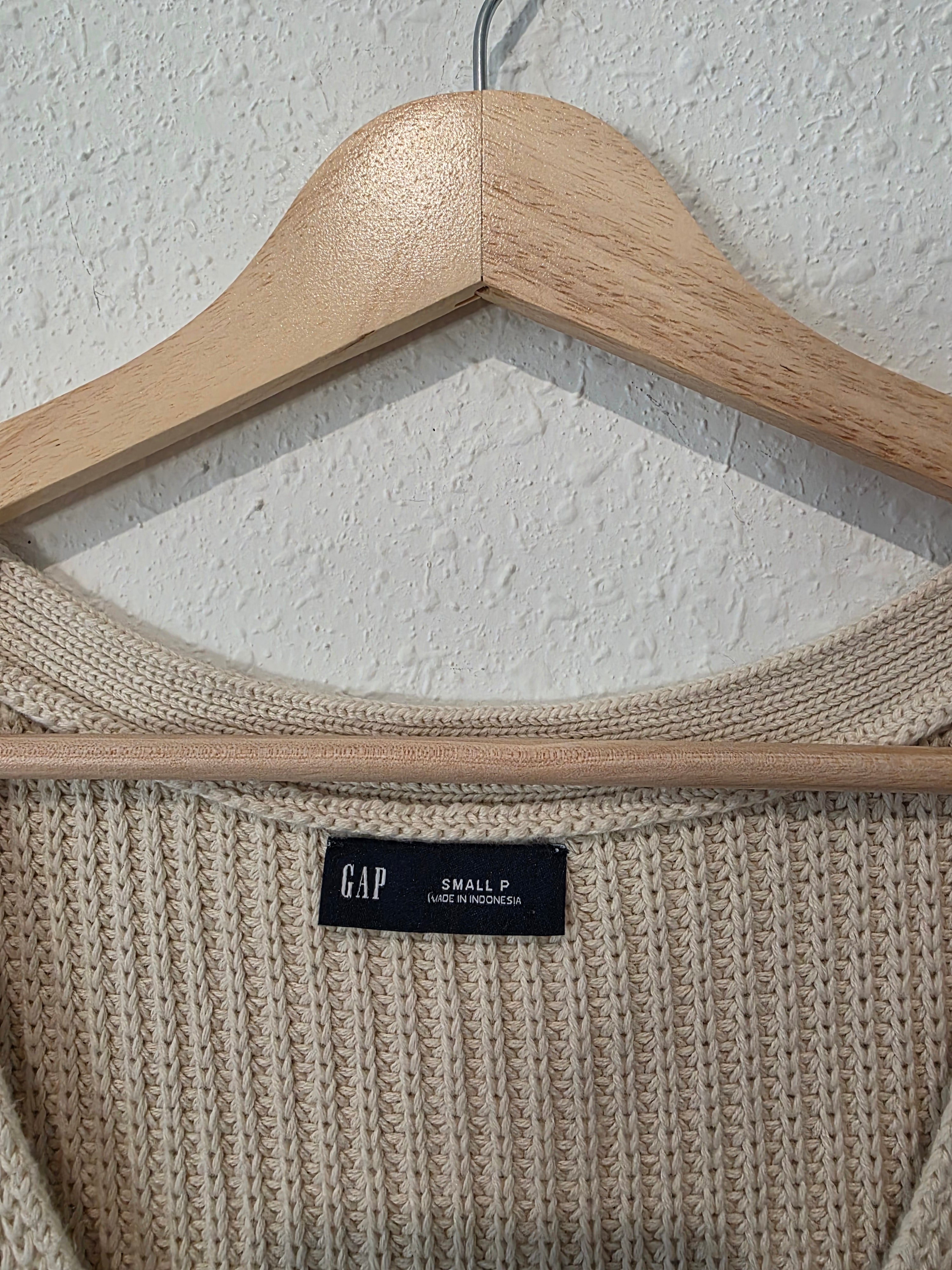 Gap Cream Cotton Sweater Tank (SP)