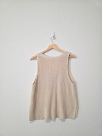 Gap Cream Cotton Sweater Tank (SP)